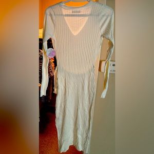 White Ribbed dress